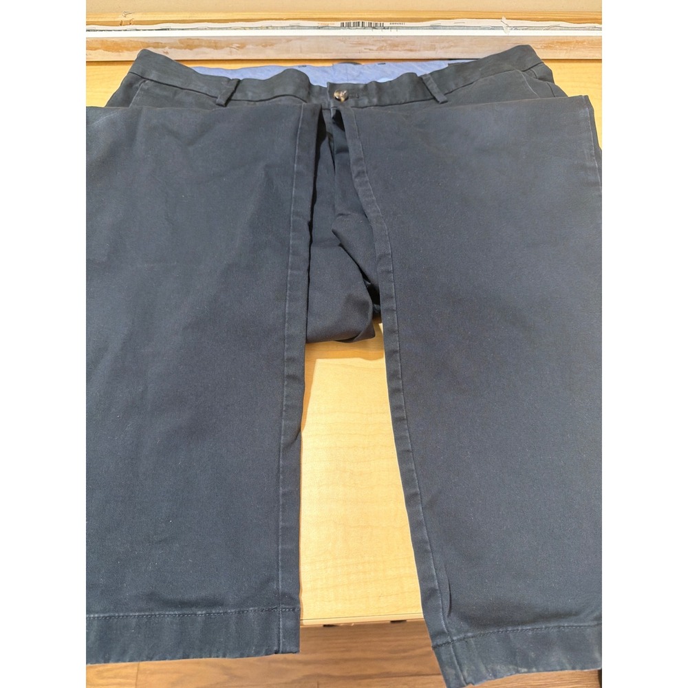 Alton Lane Mens Chino Pants Black Stretch Cotton Twill Flat Front‎ Size 38